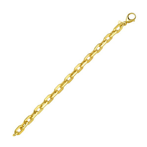 14K Faceted Octagonal Link Chain