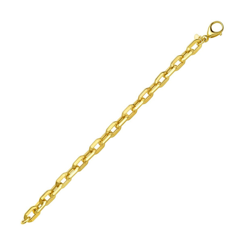14K Faceted Octagonal Link Chain