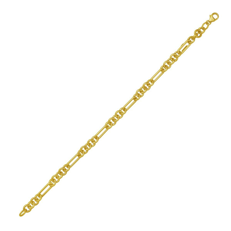 14K Five & One Paperclip Link Chain