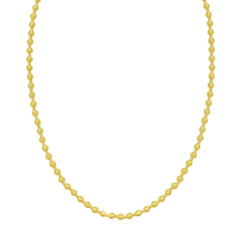 14K Disco DC Bead Chain