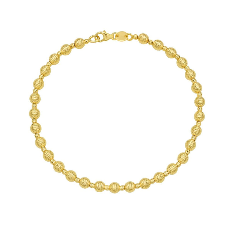 14K Disco DC Bead Chain