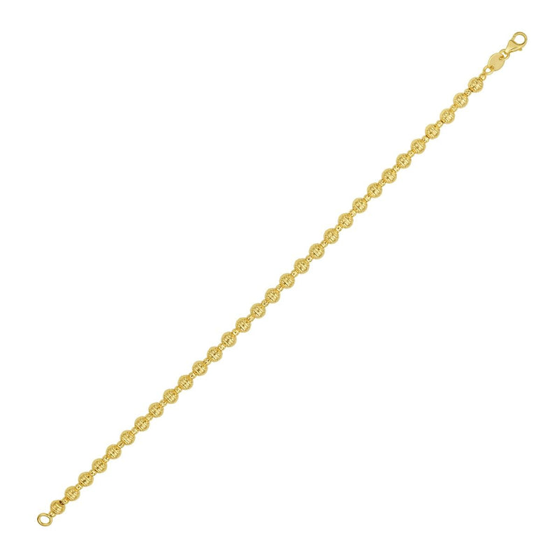 14K Disco DC Bead Chain
