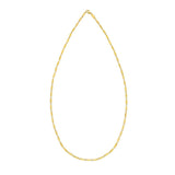 14K Flat Pebble Chain