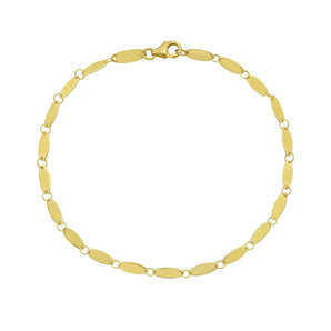 14K Flat Pebble Chain