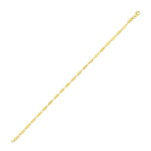 14K Flat Pebble Chain