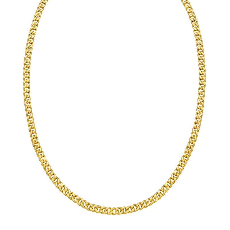 14K Petite Faceted Cuban Link Chain