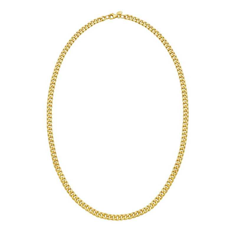 14K Petite Faceted Cuban Link Chain