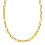 14K Long Mirror Rolo Link Chain