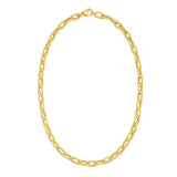 14K Long Mirror Rolo Link Chain