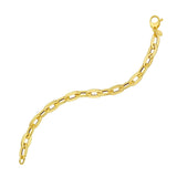 14K Long Mirror Rolo Link Chain