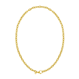 14K Charm Lock Rolo Chain