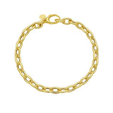 14K Charm Lock Rolo Chain