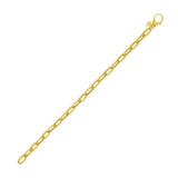 14K Charm Lock Paperclip Chain