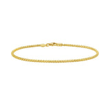 14K 2.1mm Sparkle Spring Chain