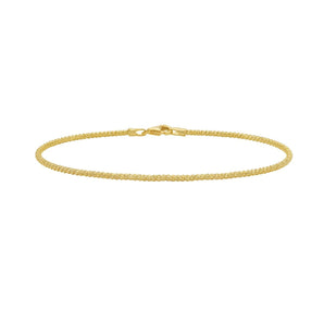 14K 1.7mm Sparkle Spring Chain
