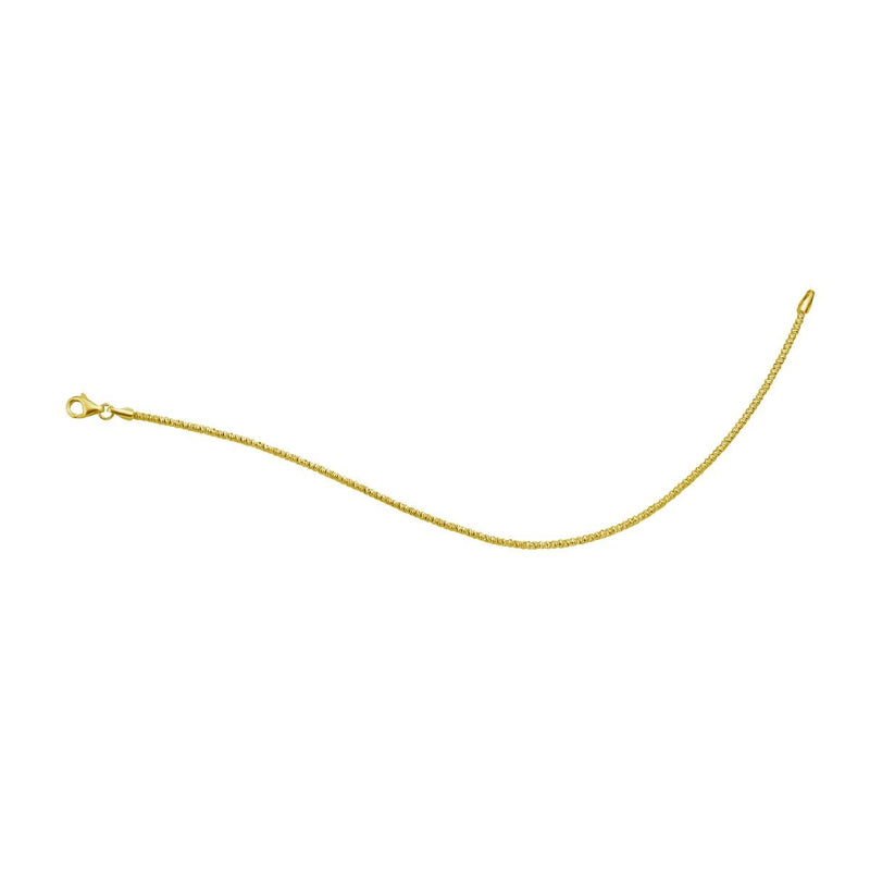 14K 1.7mm Sparkle Spring Chain