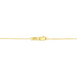 14K Gold 0.87mm Diamond Cut Cable Chain