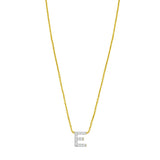 14K Mini Diamond Initial - ALL LETTERS
