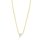 14K Mini Diamond Initial - ALL LETTERS
