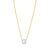 14K Mini Diamond Initial - ALL LETTERS