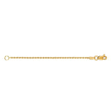 14K Gold 1.8mm Rope Chain 3" Extender