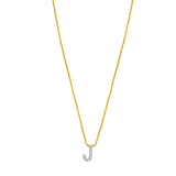 14K Mini Diamond Initial - ALL LETTERS