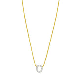 14K Mini Diamond Initial - ALL LETTERS
