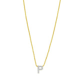 14K Mini Diamond Initial - ALL LETTERS