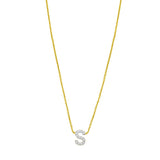 14K Mini Diamond Initial - ALL LETTERS