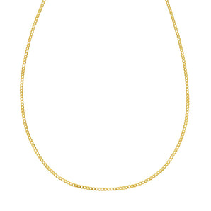 14K Gold 1.8mm Comfort Curb Chain