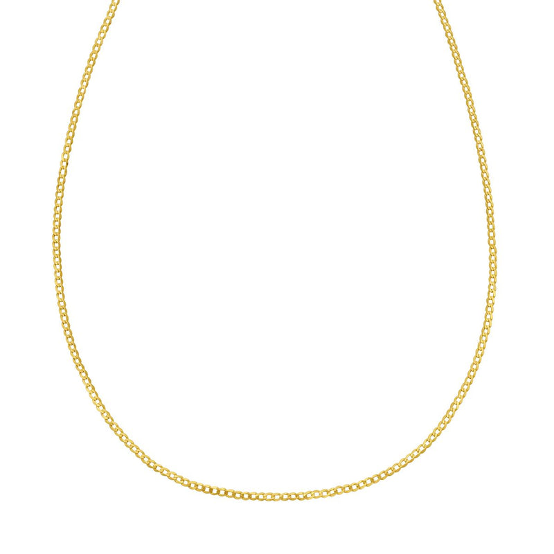 14K Gold 1.8mm Comfort Curb Chain