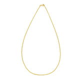 14K Gold 1.8mm Comfort Curb Chain