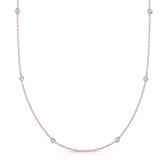 14K Gold .25ct Diamonds by the Yard Necklace