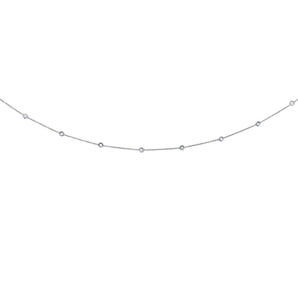 14K Gold 1.0ct Diamonds by the Yard Necklace