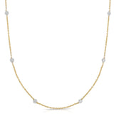 14K Gold .25ct Diamonds by the Yard Necklace
