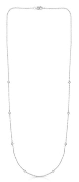 14K Gold .25ct Diamonds by the Yard Necklace