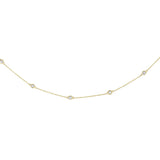 14K Gold .25ct Diamonds by the Yard Necklace