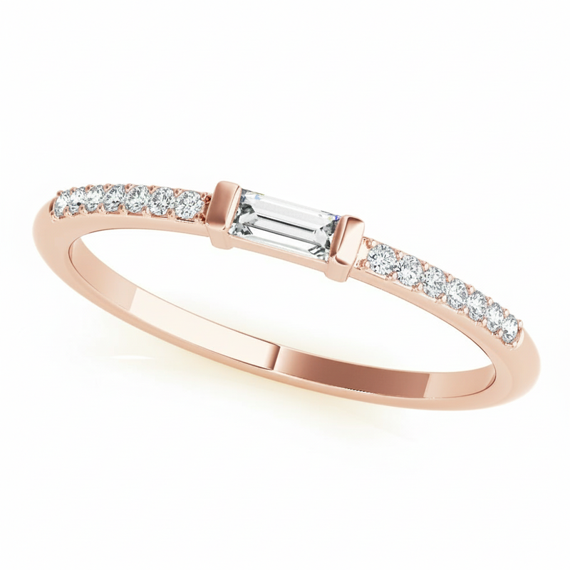 1/5 ctw Diamond Fashion Band — Rose Gold