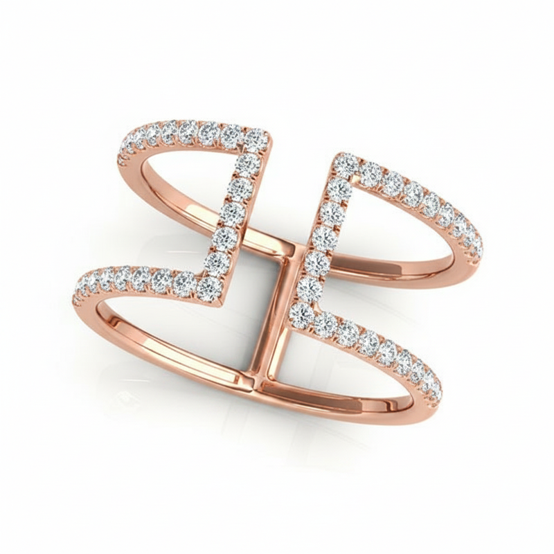1/2 ctw Diamond Fashion Ring — Rose Gold