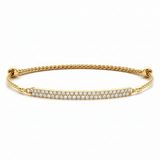 1/2 ctw Double Row — Yellow Gold