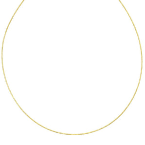 14K Gold 1.1mm Round Omega with Screw Back Lock