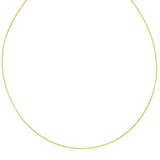 14K Gold 1.1mm Round Omega with Screw Back Lock