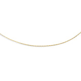 14K Gold 1.1mm Round Omega with Screw Back Lock