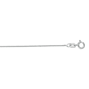 14K Gold .6mm Diamond Cut Round Wheat Chain 
