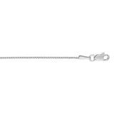 14K Gold 1mm Diamond Cut Round Wheat Chain 