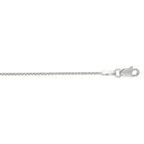 14K Gold 1.2mm Diamond Cut Round Wheat Chain 