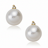 1/20 ctw Earrings Color Pearl — Yellow Gold