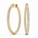 Earrings Hoop Earrings Standard Hoops — 1/3 ctw — Yellow Gold