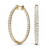 Earrings Hoop Earrings Standard Hoops — 1/3 ctw — Yellow Gold