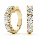 1 ctw Earrings Hoop Earrings Standard Hoops — Yellow Gold